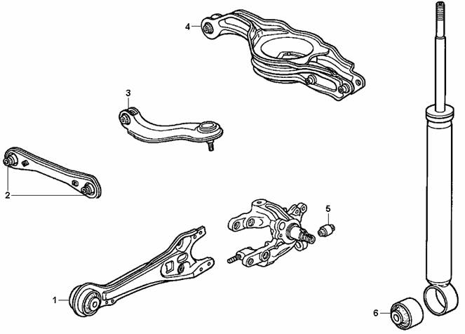 Схема подвески хонда степвагон