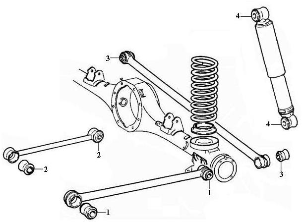 Нива задняя подвеска схема