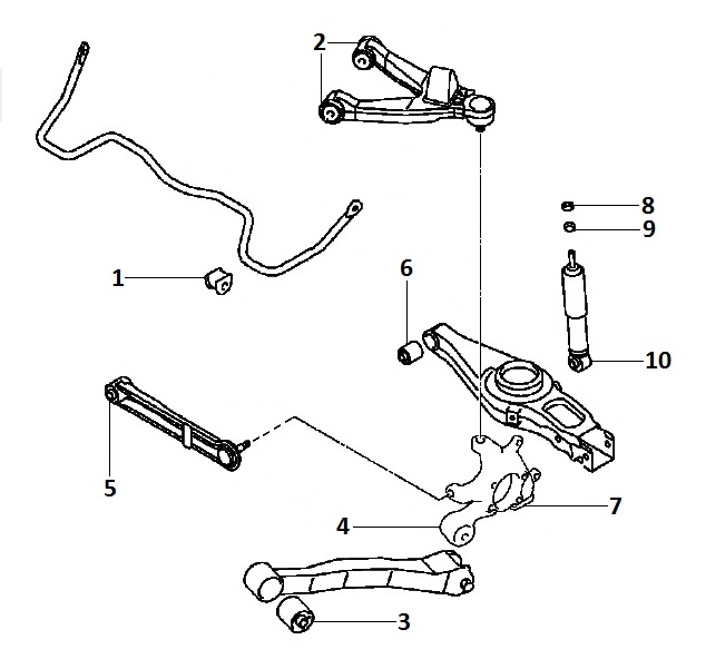 Передняя подвеска митсубиси паджеро 3 схема