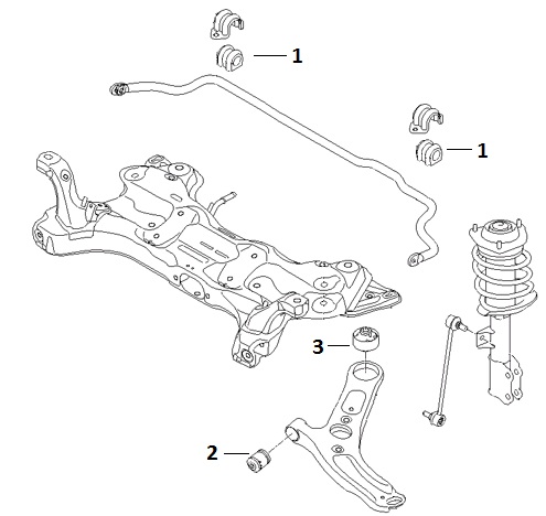 Схема передней подвески элантра hd