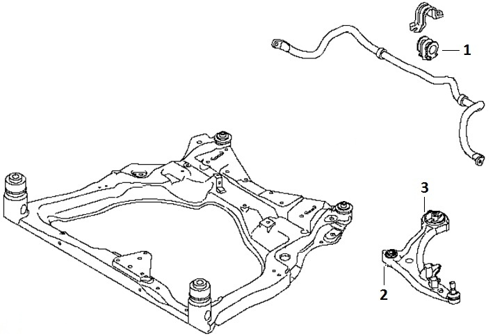 Передняя подвеска ниссан мурано z51 схема